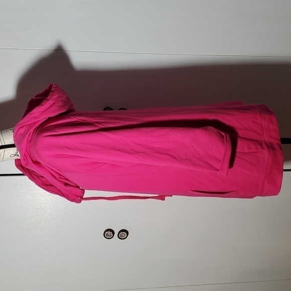 Lane Bryant- Women's oversized COWL neck hooded Sweatshirt 🌸Peony Pink Sz. 1X - Picture 2 of 6